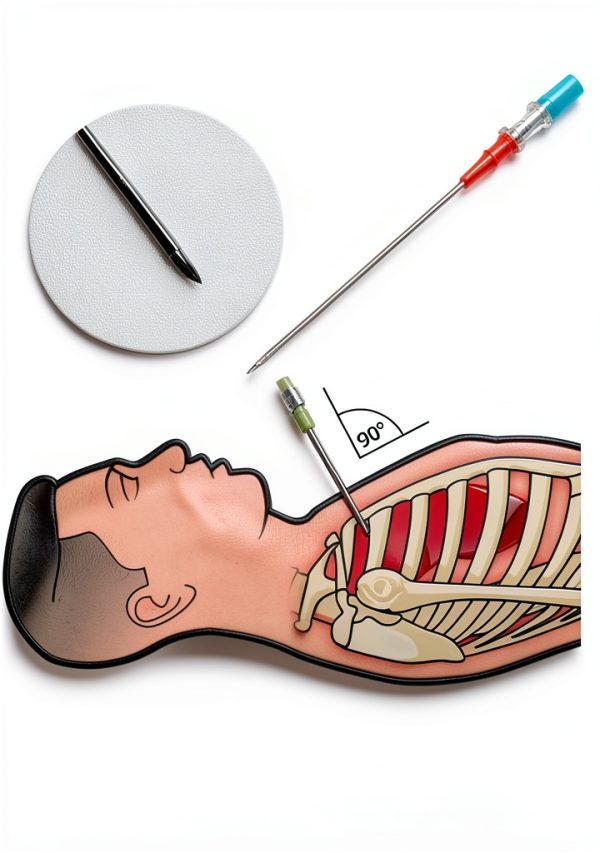 Chest Decompression Needle by Caphstion 14G 5pcs Portable Emergency-7