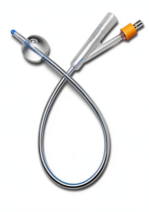 Medline SelectSilicone Foley Catheters, 100% Silicone, 14 Fr, 10 mL, 2-Way, Bullet-Shaped Tip, Symmetrical Balloon, Radiopaque Strip, Case of 10 Each-0