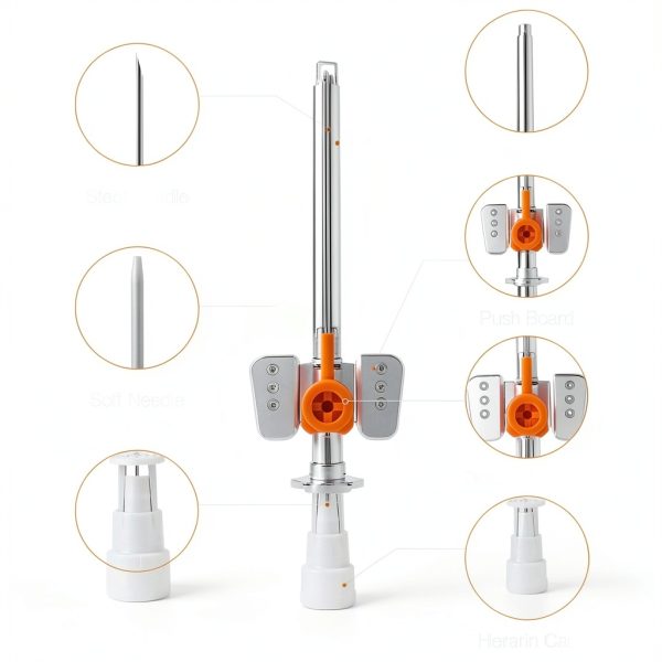 IV Catheter Canlisto 24G with Wings and Injection Port Veterinary-3