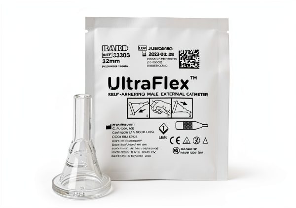 10 -Pack External Condom Catheter 32mm Bard Medical UltraFlex Self Adhering Silicone Intermediate 33303-0